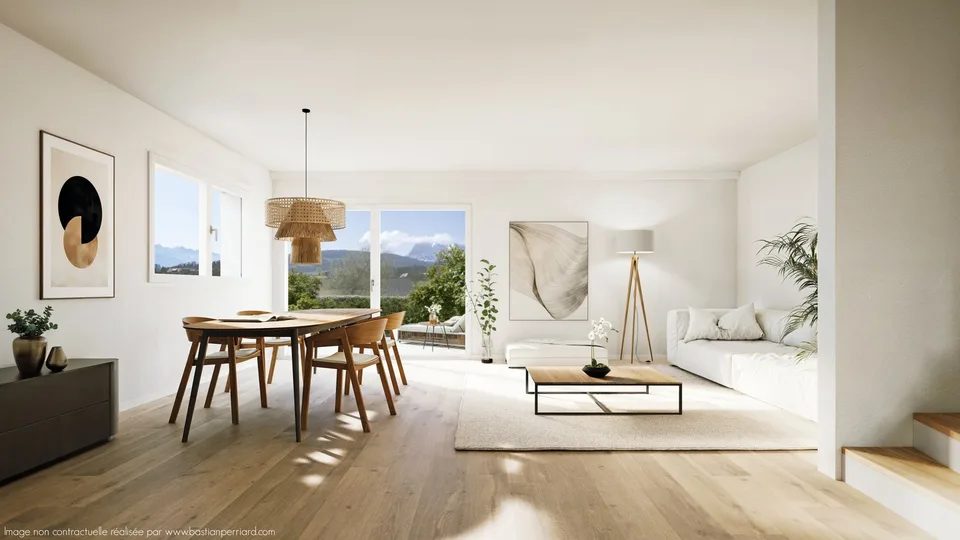 Vuadens – Magnifica villa a schiera nuova di 5,5 locali con vista ovest