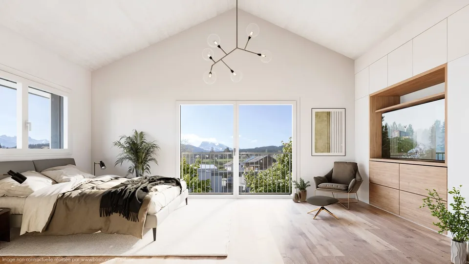 Vuadens – Magnifica villa a schiera nuova di 5,5 locali con vista ovest