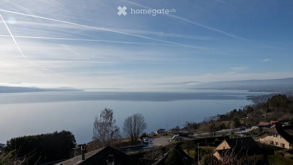 Chalet mit Panoramablick auf den Genfersee