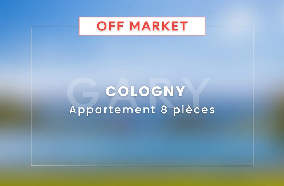 COLOGNY - APPARTEMENT D'EXCEPTION