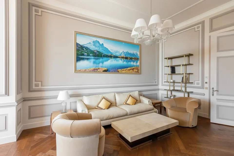 Résidence luxueuse avec grande terrasse et vue imprenable sur le lac L