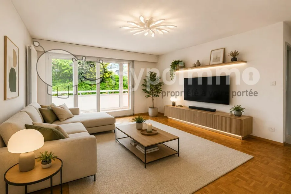 Appartement de 3 pièces avec véranda et situation privilégiée