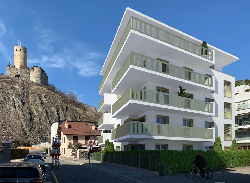 3,5 locali nel centro di Martigny nella nuova PPE Le Vieux Pont
