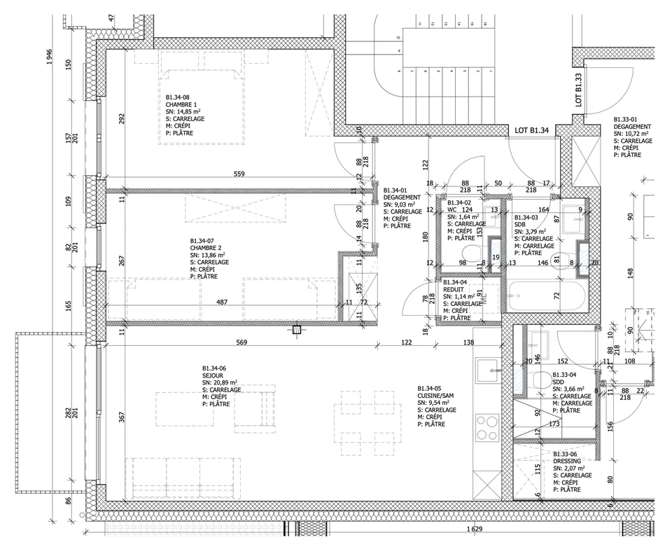 Vouvry - Appartamento di 3.5 locali - Residenza Le Bourg - Lot B1.34 - Attico