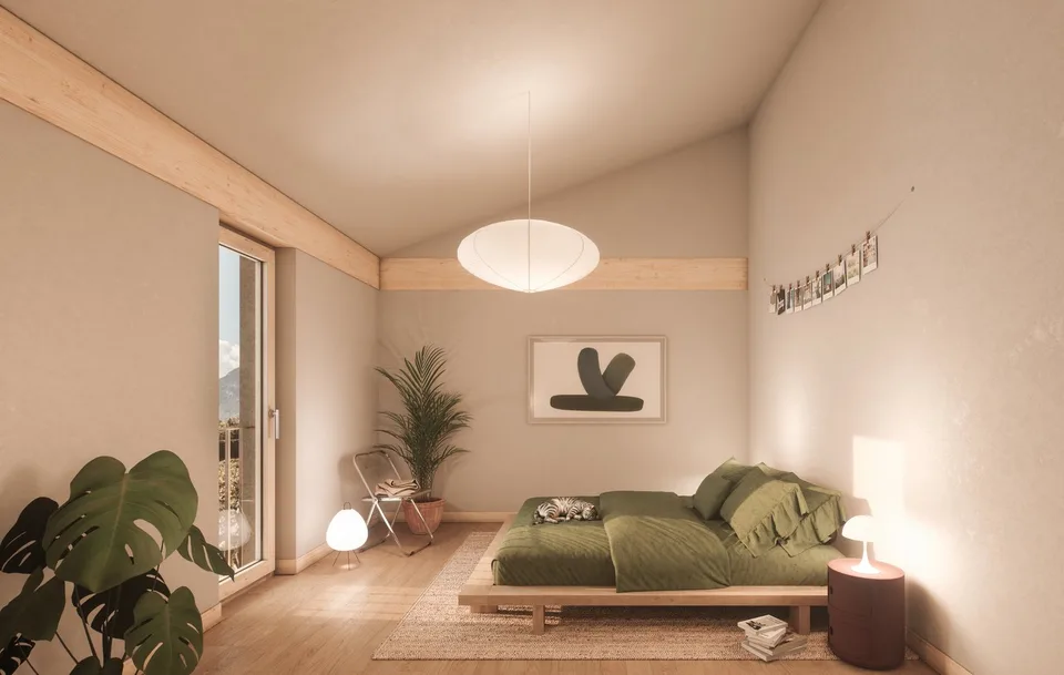 2,5 Zimmer mit Terrasse und eigenem Garten – Südausrichtung (Vuisse, Savièse)