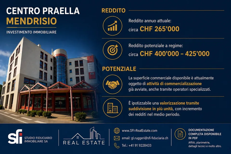 Income-generating investment in the heart of Mendrisio