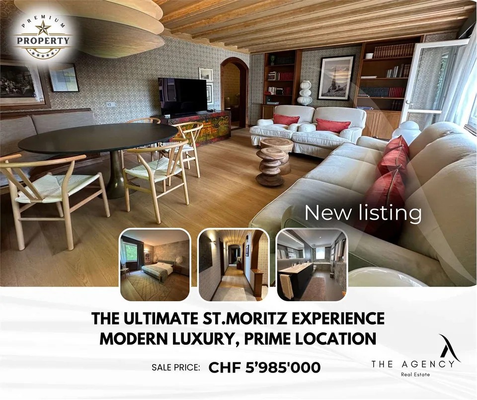 THE GREATEST APARTMENT IN THE HEART OF ST. MORITZ