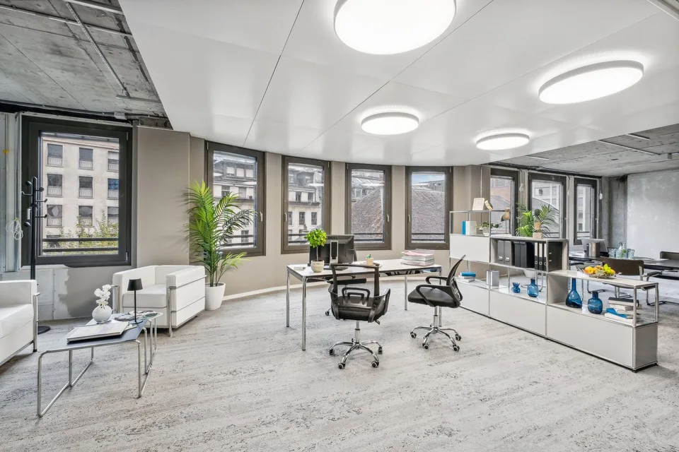 Dans un immeuble rénové, au cur de la Rue du Rhône à Genève, surface de bureaux premium et attractives