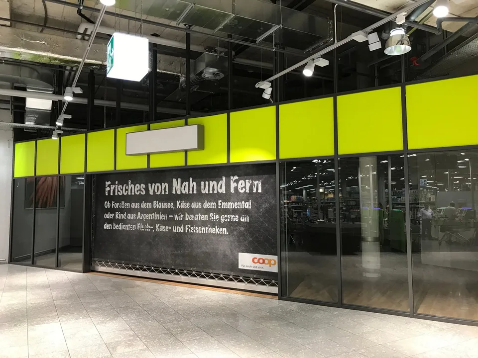 Verkaufsfläche im Coop Center Bümpliz