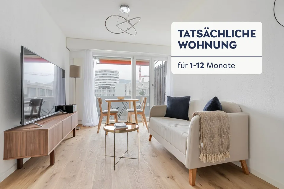 Stylish Furnished Apartment in Zürich with City Views