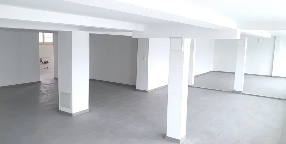 Gewerbefläche mit grosser Terrasse, ideal für Café/KiTa/Pilates- oder Yogastudio