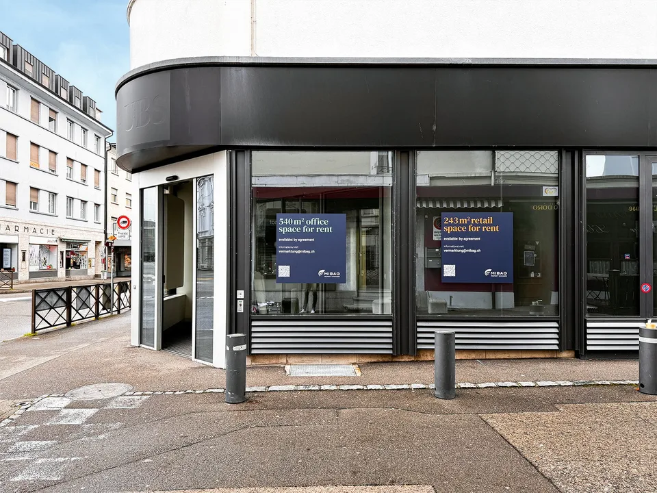 Verkaufsfläche und Büros im Stadtzentrum