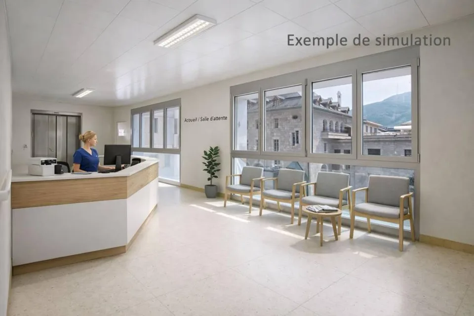 Sion – Geräumiger Gewerberaum von 335 m², ideal für eine medizinische Klinik im Stadtzentrum