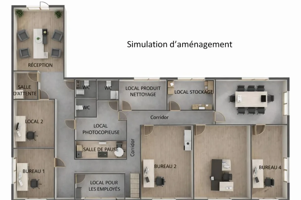 Sion – Geräumiger Gewerberaum von 335 m², ideal für eine medizinische Klinik im Stadtzentrum