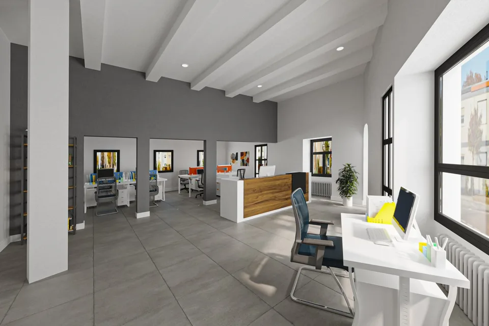 locale commerciale situato al centro e rinnovato in modo moderno