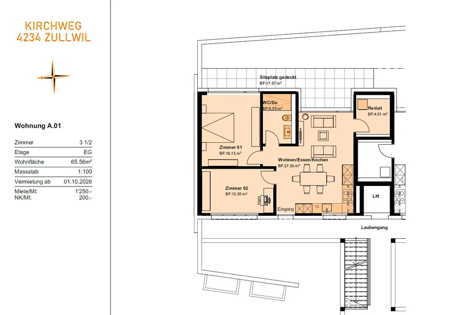 Erstvermietung 2 MFH Kirchweg 358 / 359 in Zullwil – Modern wohnen im Grünen