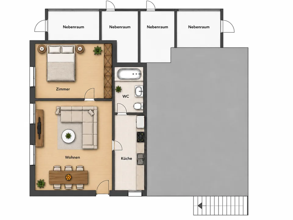 2-Zimmerwohnung zu vermieten