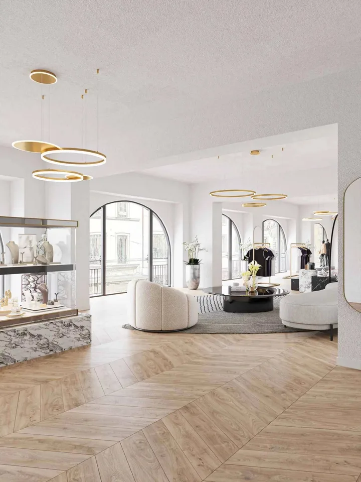 Très belle arcade de 815 m² à la Rue du Rhône sur 2 niveaux