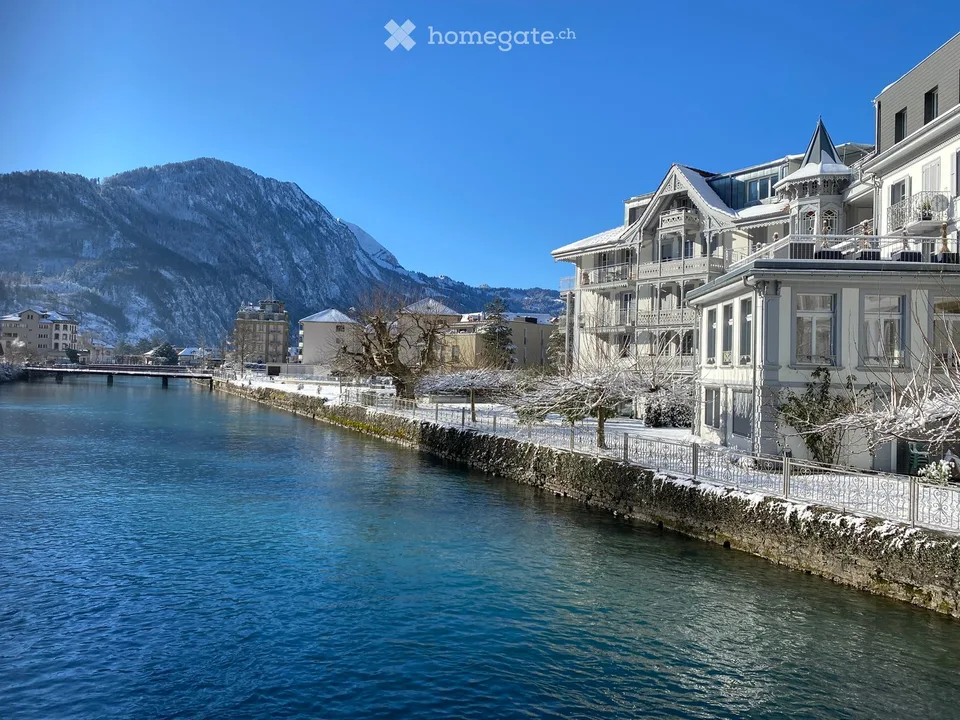 Historisches Bijou mit Aare- und Jungfraublick – Residence du Pont, Interlaken – Foto 12 von 17