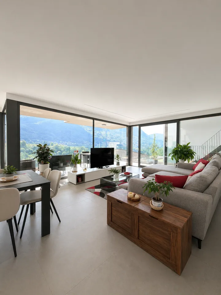 Elegante Casa Bifamiliare  – Moderna, Silenziosa e con Vista sulle Montagne