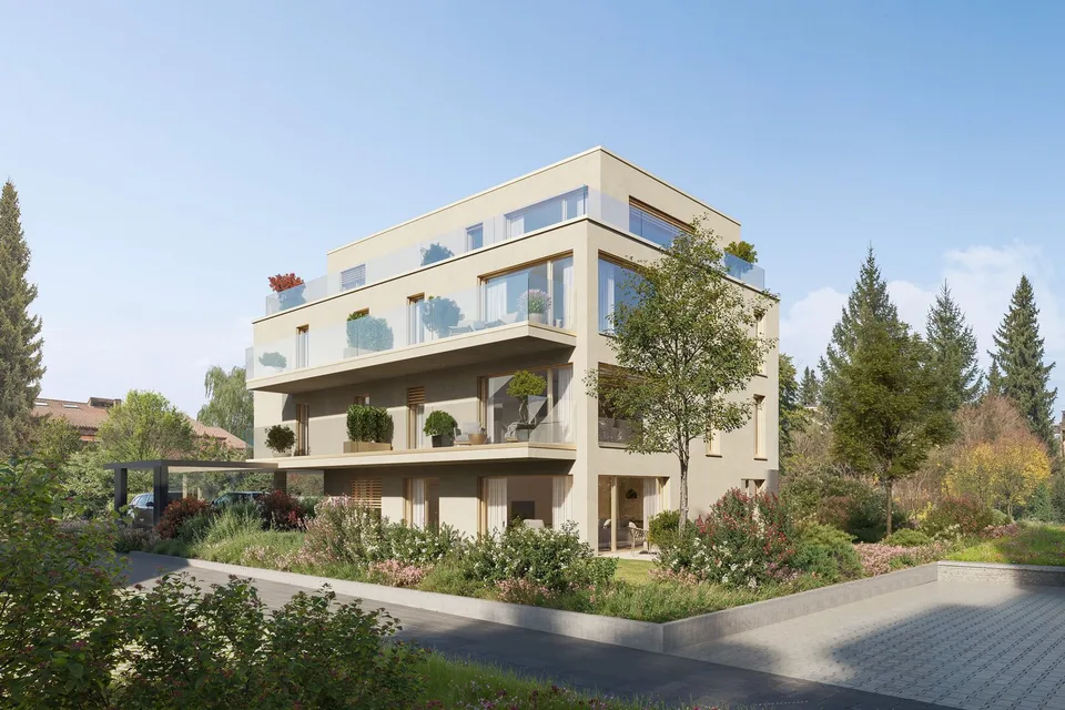 SPITZMATTE DUO - 12 moderne Eigentumswohnungen mit Top-Anbindung in Flamatt