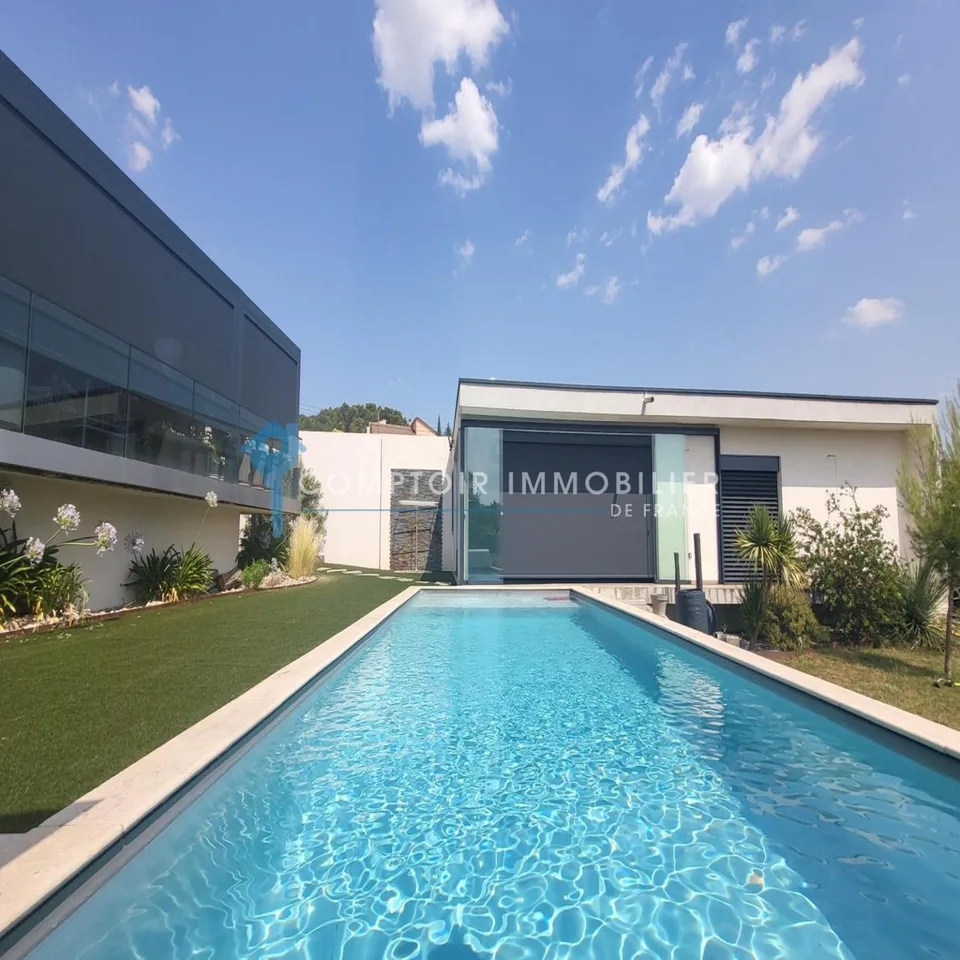 FRANCE: Magnifique villa contemporaine en viager occupé avec rente.