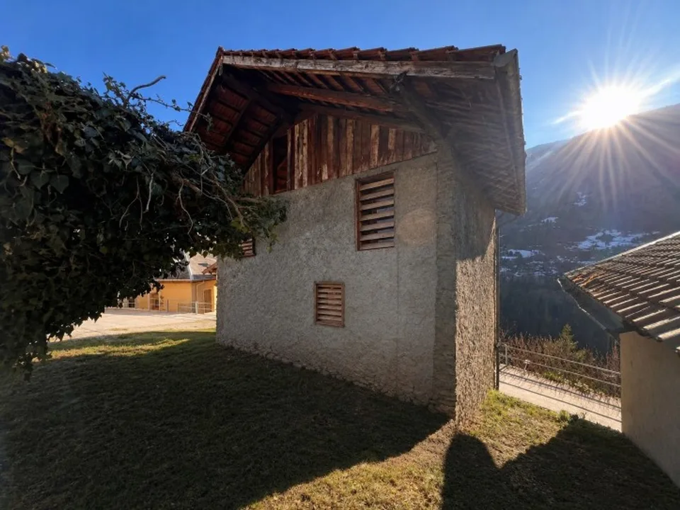 Grange à rénover au coeur de Vissoie avec projet d'architecte