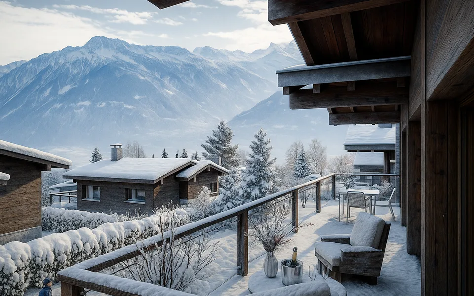 Charmanter 4,5-Zimmer-Chalet mit atemberaubendem Bergpanorama in Crans-Montana