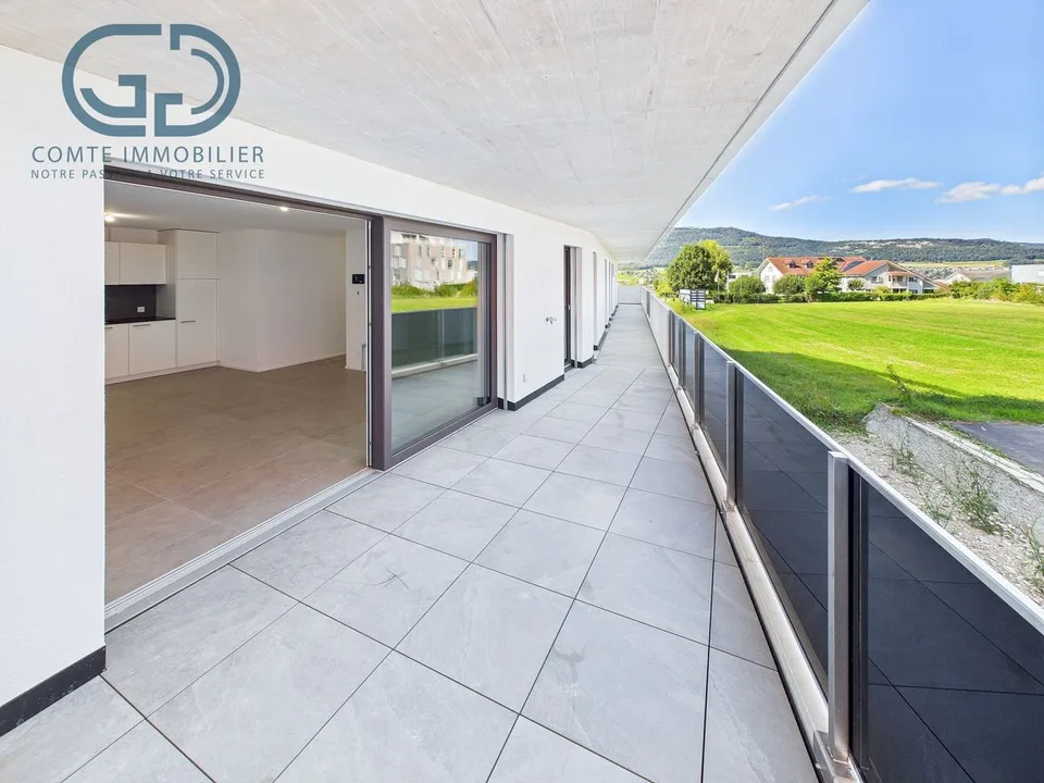 Appartement neuf de 3.5 pièces avec une grande terrasse - Haute performance énergétique