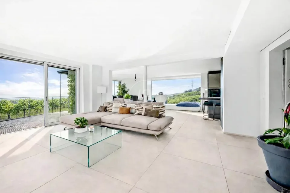 Bella villa d'architetto con vista lago vicino a Morges