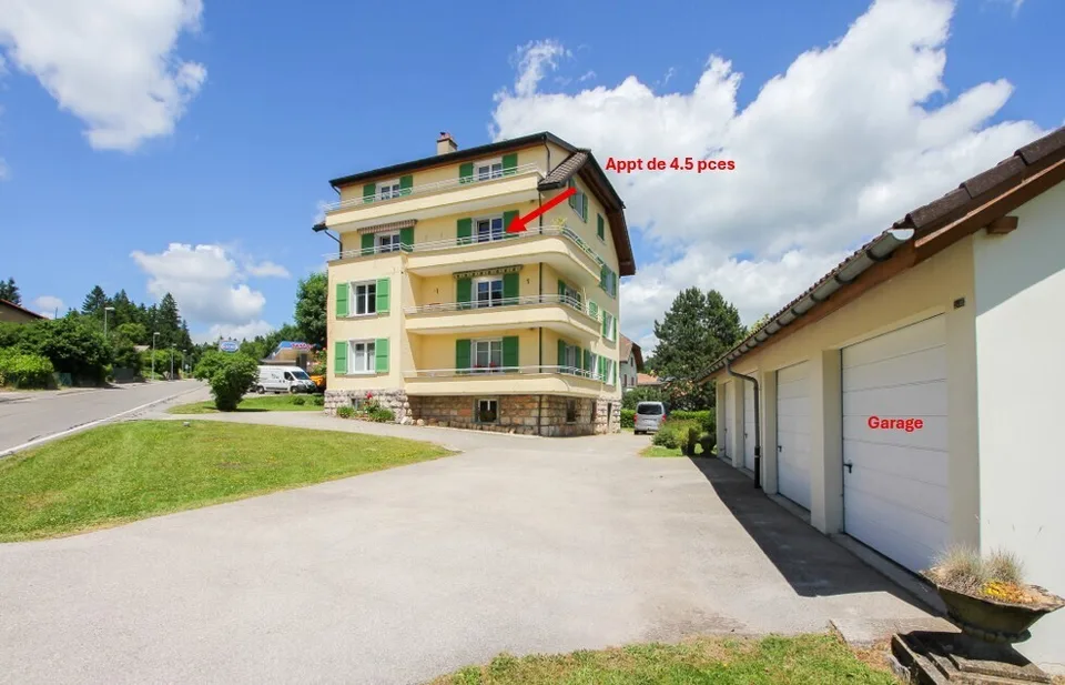 Ampio appartamento di 4.5 locali con 110 m2 e balcone