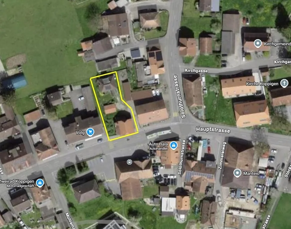 Terreno edificabile attraente con stock residenziale, nel mezzo di Koppigen – Utzenstorfstrasse 4a e 6