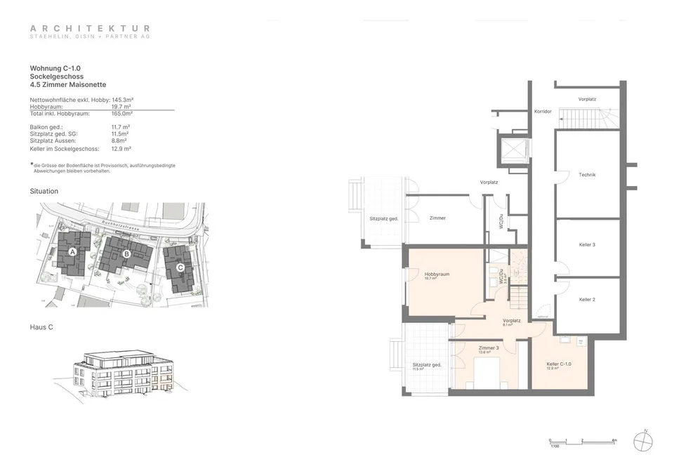 Neubau EG-Maisonette-Wohnung an schöner Lage (C-1.0)