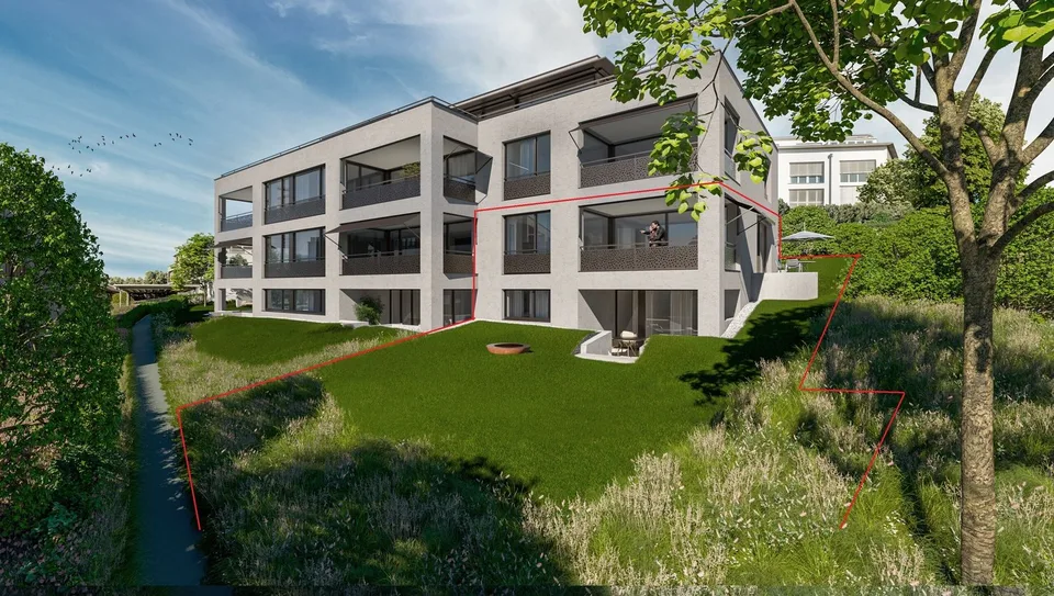 Neubau EG-Maisonette-Wohnung an schöner Lage (C-1.0)
