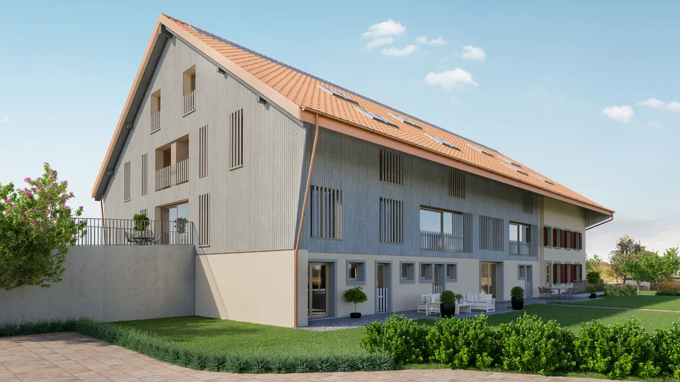 Appartements en PPE dans une ferme en cours de réhabilitation
