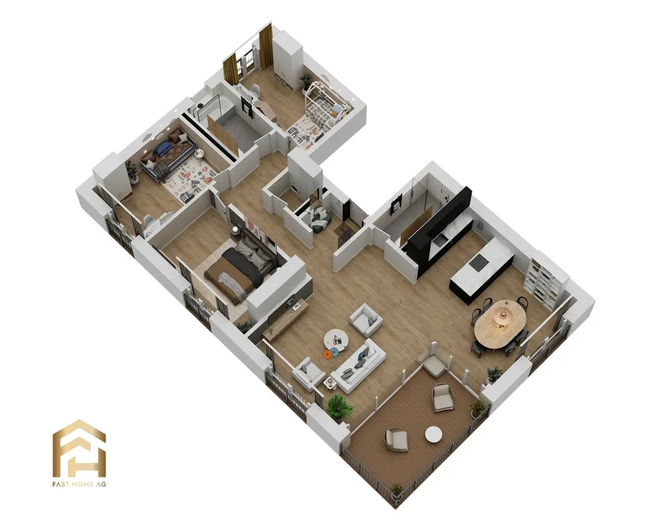 Appartement spacieux de 4,5 pièces à Ried-Brig à l'étage supérieur ouest