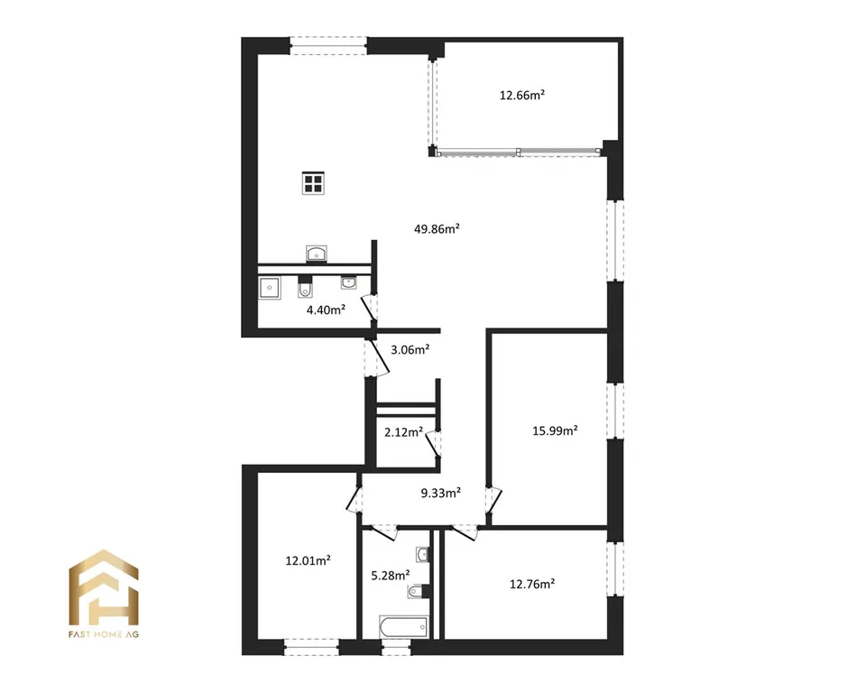 Appartement spacieux de 4,5 pièces à Ried-Brig à l'étage supérieur ouest