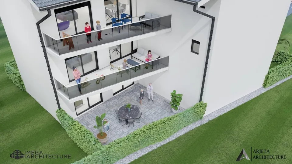 Neue 3.5-Zimmer-Wohnung in Chalais – Blick und Komfort inklusive
