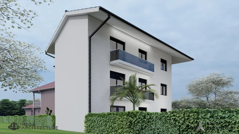 Neue 3.5-Zimmer-Wohnung in Chalais – Blick und Komfort inklusive