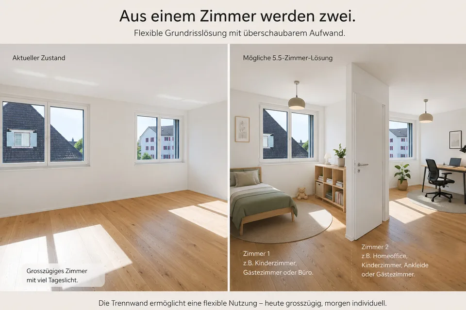 Ampio appartamento di 4.5 locali con opzione per 5.5 locali, Kreuzlingen
