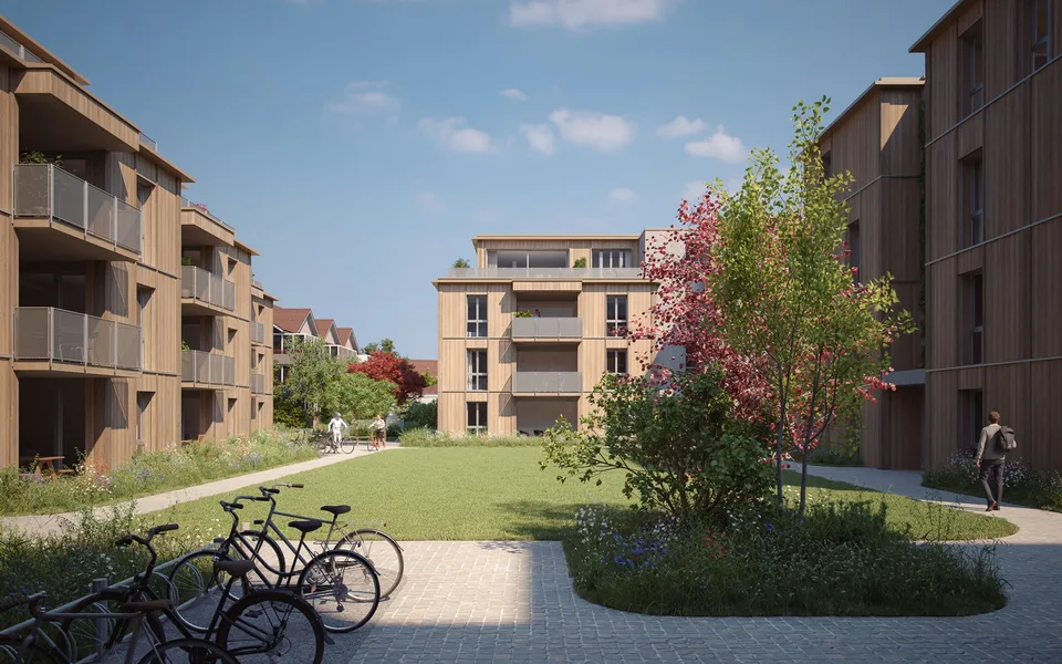 Nuovo edificio "Underi Au" Wichtrach appartamento in mansarda di 3,5 locali