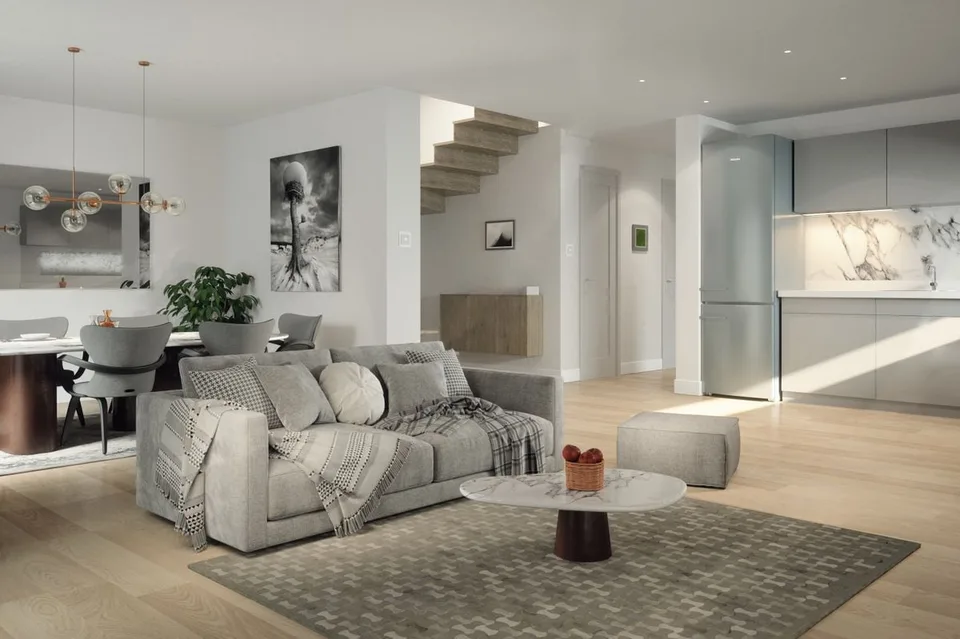 Villa jumelée contemporaine à Fully : Un cadre de vie idyllique - Lot C