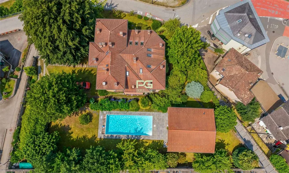 Villa with 2 apartments, pool and outbuilding
