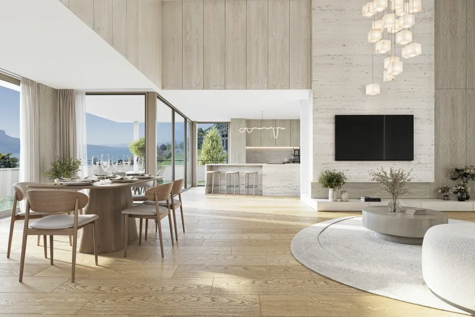 Chardonne - Magnifique villa accolée neuve de 6.5 pces avec une vue imprenable sur le Léman