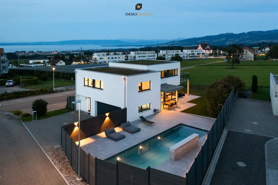 Moderne Eleganz in Toplage mit See- und Säntissicht