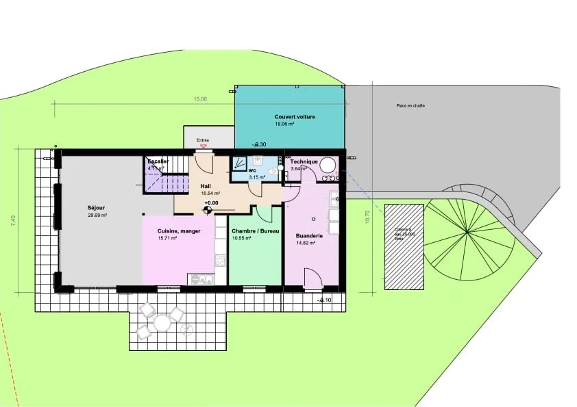 VILLA A - RESERVIERT - Villa/Chalet nach Plänen - (zwei Schritte von der Vue des Alpes entfernt) – Foto 7 von 14