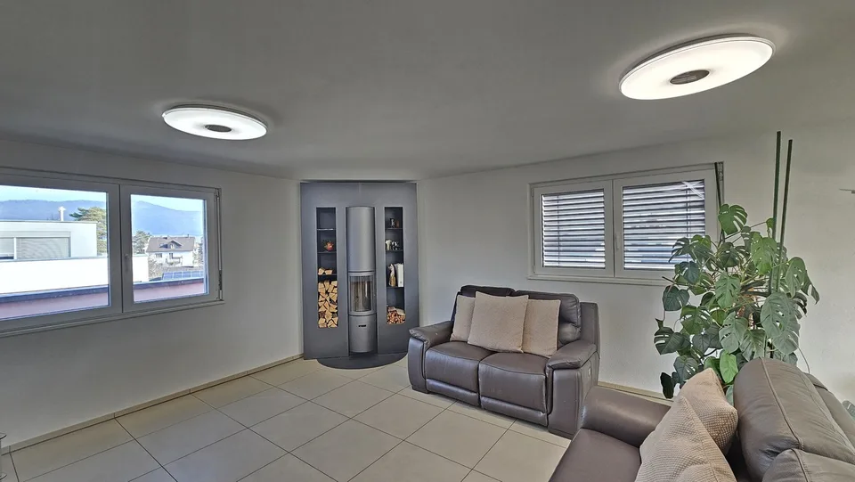 Wohnen auf dem Gipfel: Dachgeschoss mit 140 m² und Terrasse von 128 m²