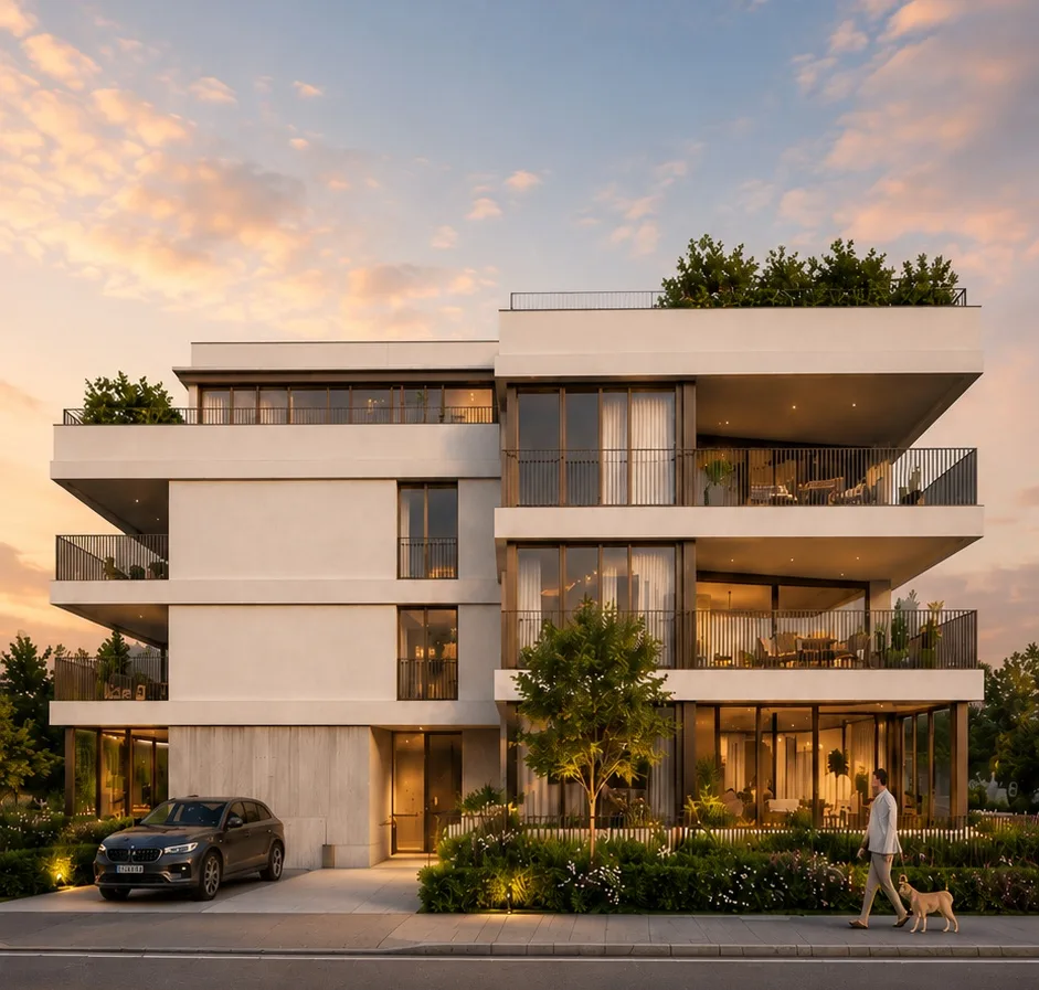 Appartamento giardino di 1,5 locali in costruzione nuova al piano rialzato