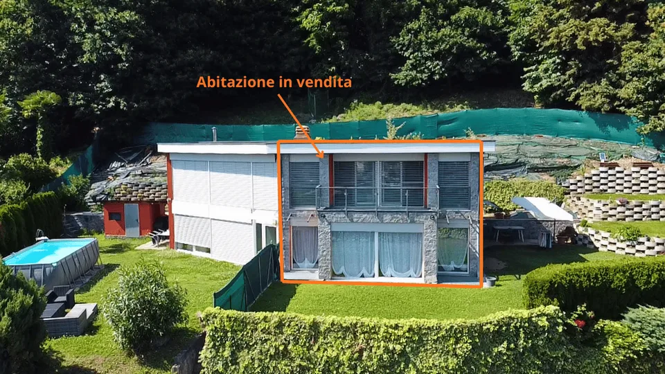 Abitazione con vista lago panoramica a Ponte Tresa