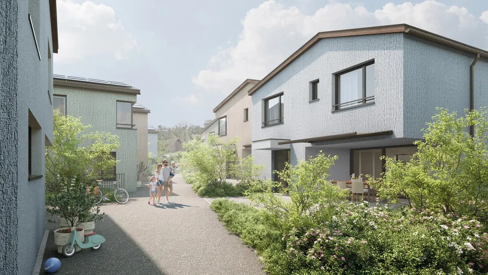 Projet de construction neuve 24 DEFH + 1 EFH à Benzenschwil www.sonne-benzenschwil.ch